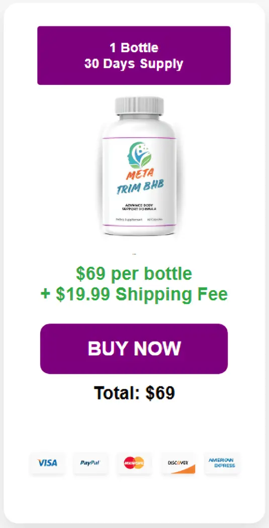 MetaTrim BHB one bottle