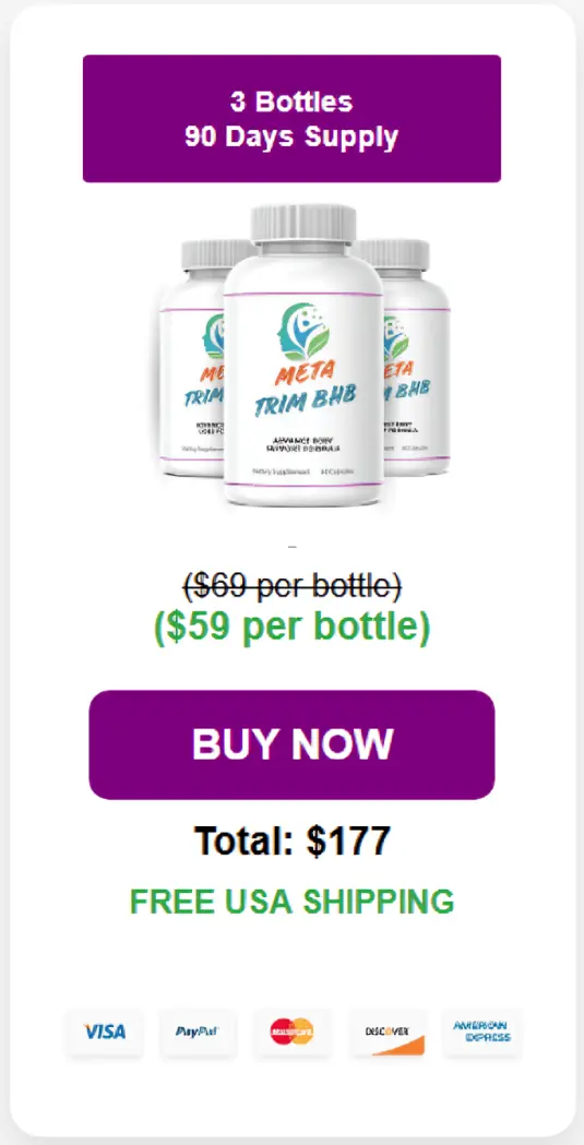 MetaTrim BHB three bottles order