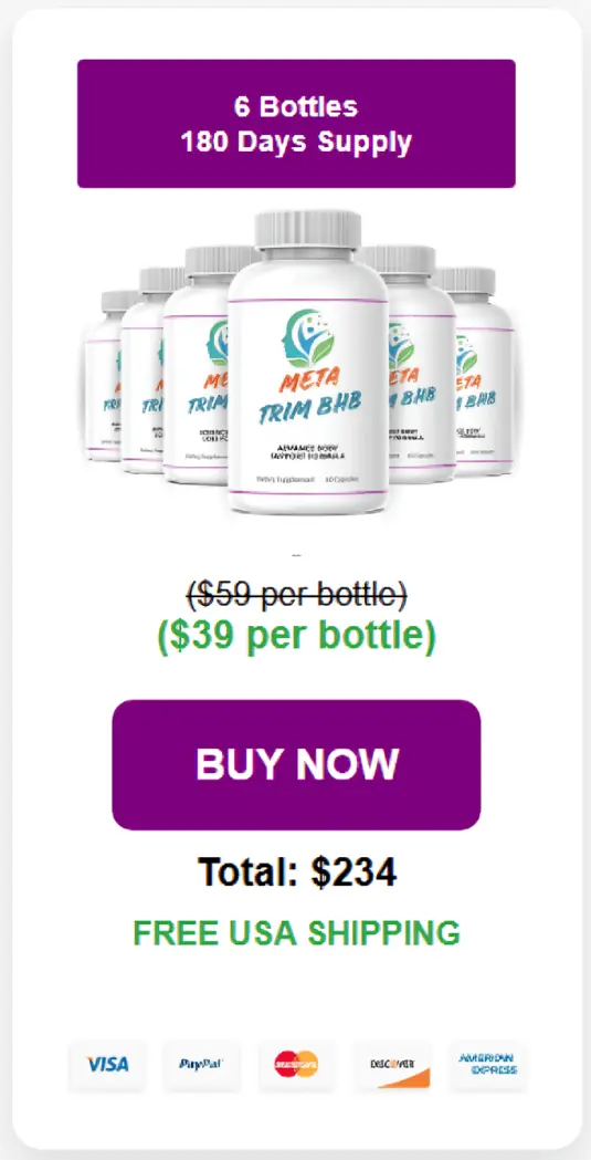 MetaTrim BHB 6 bottles